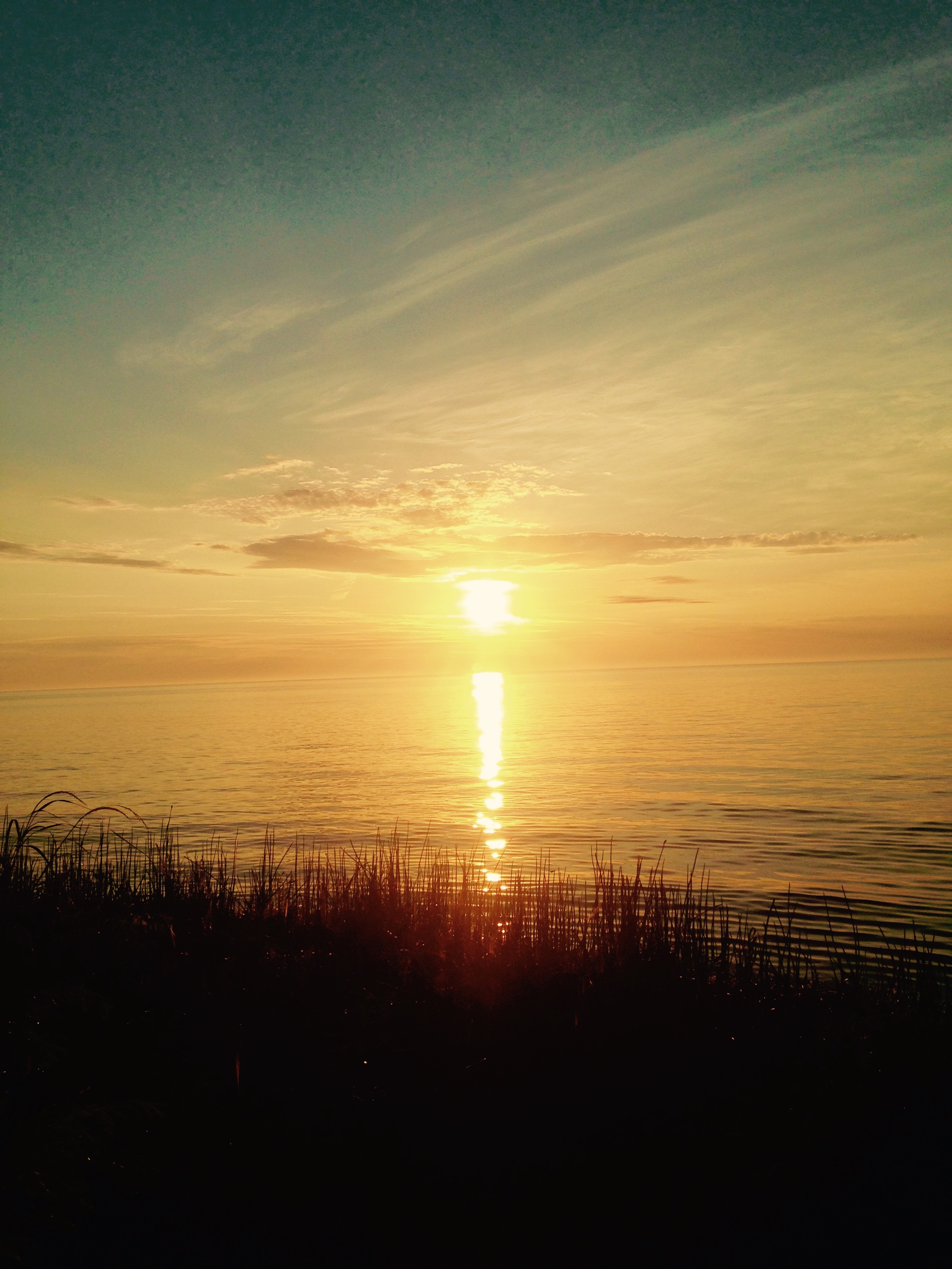 Beautiful sunrise on Lake Erie